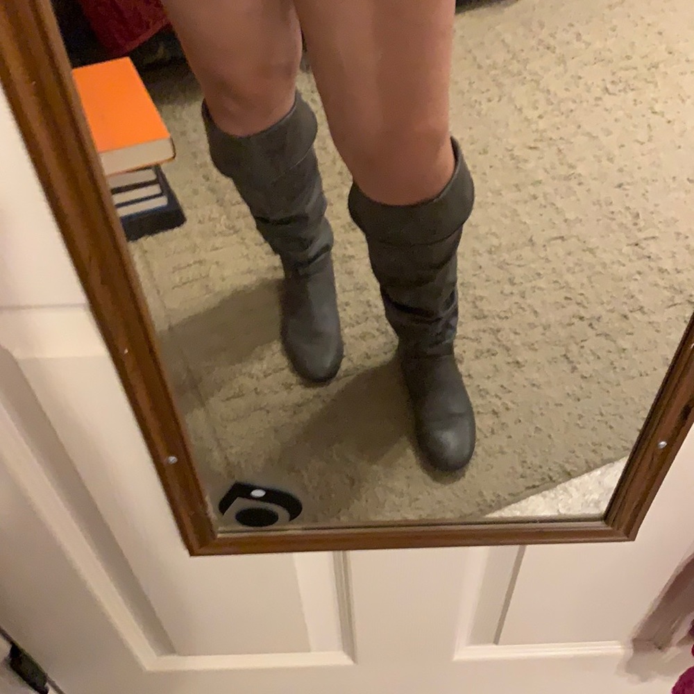 Lower East Side gray boots